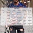 thumbnail image 3 of Men's Fireworks American Flag T-Shirt 3D Printed Patriotic Graphic Tees Short Sleeve Crewneck Summer Casual Tops Independence Day Celebration Party Shirt, 3 of 6