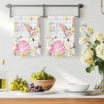 thumbnail image 3 of Gray Easter Kitchen Towels Set of 4, Spring Easter Bunny Eggs Floral Buffalo Plaid Absorbent Dish Towels for Kitchen, Microfiber Hand Towel, Quick Drying Tea Towel for Cleaning Decorative Dishcloths, 3 of 7