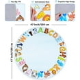 thumbnail image 6 of ASPILLOW Kids Rugs for Playroom,Non Slip Washable Kids Classroom Round Carpet for Children Nursery Toddler Room Decor,47inch, 6 of 9