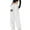 White, variant on Munlar Women's Cropped Sweatpants Baggy Black Pants for Women High Waisted Drawstring Trousers with Pockets Size M