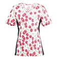 thumbnail image 1 of Women's Print Scrub Top, 1 of 3