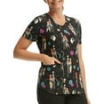 thumbnail image 5 of Scrubstar Women's Disney The Nightmare Before Christmas Worm's Wort V-Neck Print Scrub Top WM32T745LA, 5 of 5
