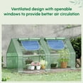 thumbnail image 4 of Outsunny 6' x 3' x 3' Portable Greenhouse Garden Hot House with Two PE/PVC Covers, Steel Frame and 2 Roll Up Windows, 4 of 8