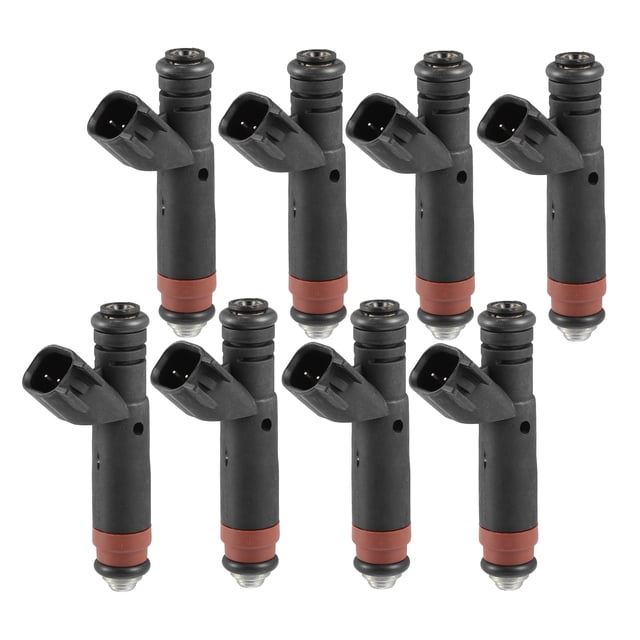 Unique Bargains 8 Pcs Fuel Injectors Car Inner Engnie Fuel Injectors for Ford Explorer 2006-2010 Metal Black