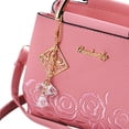 thumbnail image 5 of Faraee Fashion Purses and Handbags for Women Crossbody Shoulder Top Handle Satchel Jeweled Pendant Business Small Work Tote Bags Pink, 5 of 5