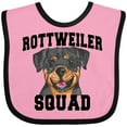 thumbnail image 3 of Inktastic Dog Rottweiler Squad Boys or Girls Baby Bib, 3 of 4