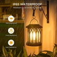 thumbnail image 3 of WdtPro Solar Lanterns Outdoor Waterproof, Upgraded Bright Hanging Solar Lights for Outside,Solar Powered Lanterns Lighting LED for Garden Patio Yard Decorative 2 Pack (Warm Light), 3 of 10