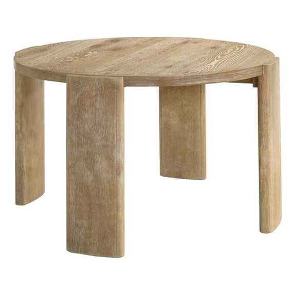 Best Master Furniture Bristol Mid-Century Round Dining Table, Kepler Driftwood