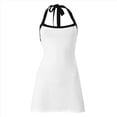 thumbnail image 1 of Vestido Mini de Canalé Sin Mangas para Mujer, de Punto con Tirantes Finos, Informal, Ajustado y Ceñido. y Negro S, 1 of 9