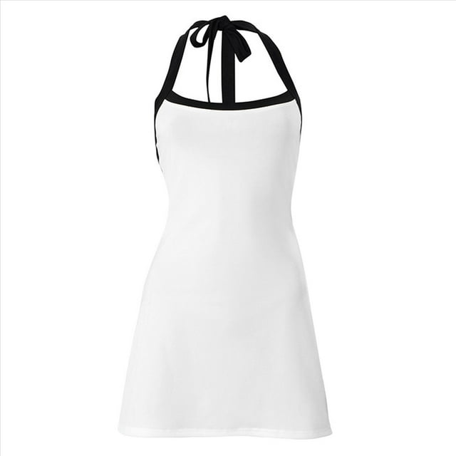Vestido Mini de Canalé Sin Mangas para Mujer, de Punto con Tirantes Finos, Informal, Ajustado y Ceñido. y Negro S
