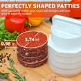 thumbnail image 3 of DEA Hamburger Press Patty Maker - 4 in 1, Burger Mold, Patty Press, 4 Storage Containers, 100 Round Papers - Hamburger Patty Maker Tool for BBQ - Burger Shaper for Meat, Veggie Patties, 3 of 9