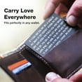 thumbnail image 4 of I Love You Card for Him Her | Engraved Aluminum Wallet Insert | Gift for Husband, Boyfriend, Long Distance, Valentines, and Anniversaries, 4 of 7