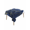 thumbnail image 2 of Navy Blue Gold Tablecloth Rectangle Table Cloth 60x102, Waterproof Tablecloth Outdoor Table Cloth, Abstract Line Art Troditional Ink Painting Washable Table Cover for Kitchen Dinning Party, 2 of 8