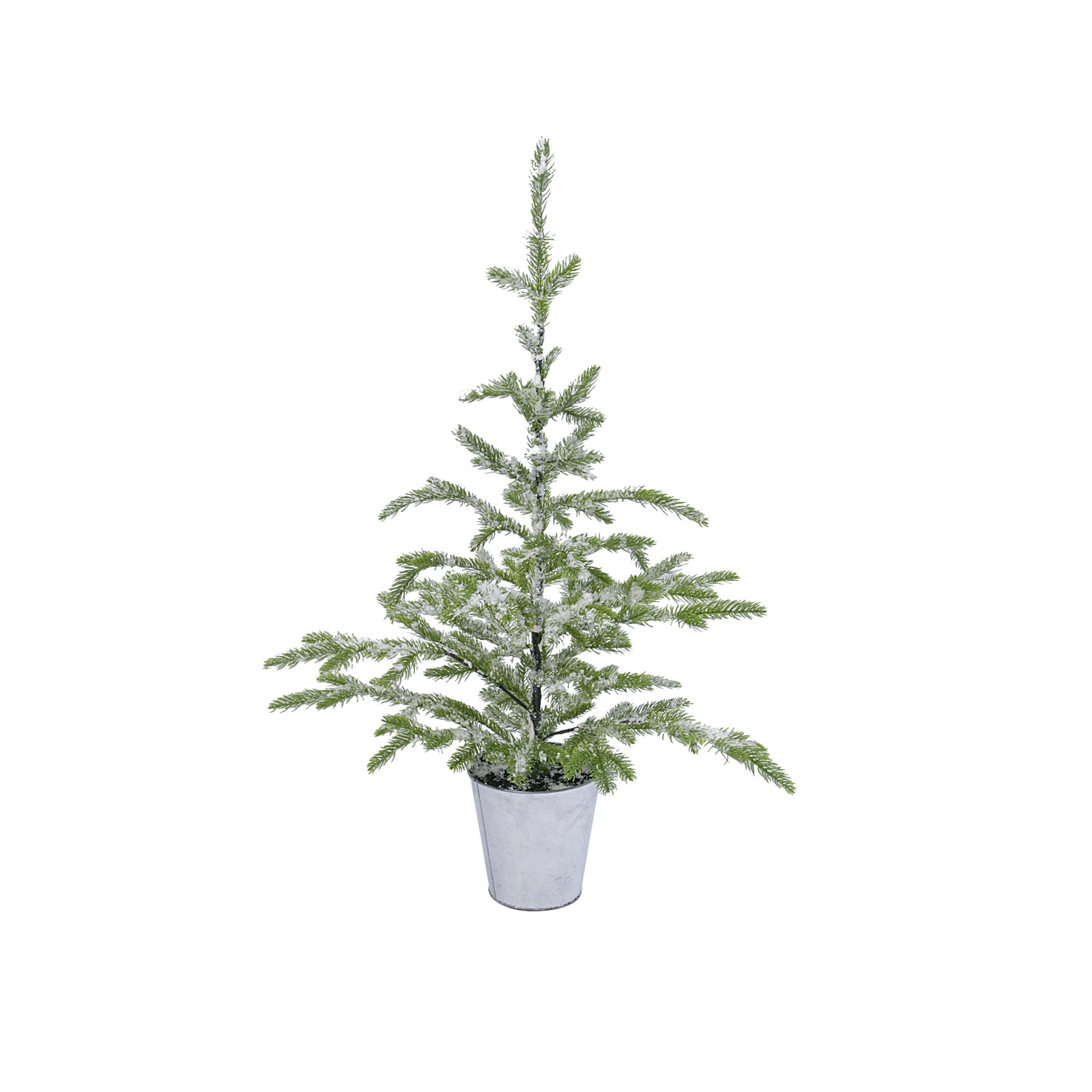 Gerson 33Inch High Flocked Evergreen Tree in Bucket