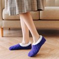 thumbnail image 5 of iHPH7 Women's Slipper Socks Fuzzy Slipper Socks Ankle Socks for Women Plush Socks Thick Socks Fuzzy Grippy Socks Woman Lounge Socks Blue One Size, 5 of 5