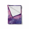 thumbnail image 2 of Sky Soft Flannel Fleece Throw Blanket, Cloudy Sunset Idyllic Shades of Pink on Air Gradient Fading Moody Picture Print, Cozy Plush for Indoor and Outdoor Use, 50" x 60", Purple, by Ambesonne, 2 of 6
