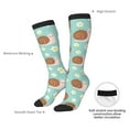 thumbnail image 5 of Bingfone Compression Socks for Women and Men Long Socks for Running Athletic Cycling Nurse-Snail And Flower, 5 of 8