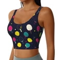 thumbnail image 2 of Lsque Raquettes de Ping-Pong Colorées Imprimées, Soutien-Gorge de Sport pour Femmes, Compression, Évacuation de l'Humidité, Soutien-Gorge de Sport à Fort Impact pour Femmes, Soutien-Gorge de Sport de Soutien-Grand, 2 of 8