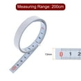 thumbnail image 2 of 2 Pack Self Adhesive Tape Measure 200cm Metric Left to Right Reading Measuring Tape Steel Sticky Ruler, White, 2 of 5