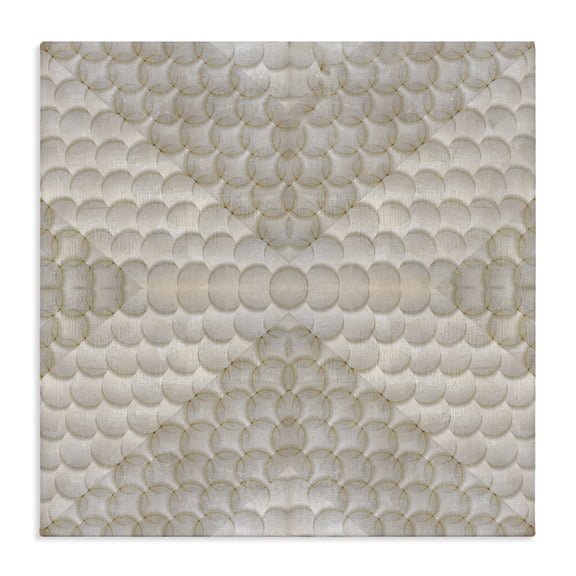 Stupell Industries Mid-Century Layered Beige Geometric Circles Canvas Art, 30 x 30, by Nan