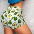 thumbnail image 2 of KLL Avocado1 Pattern Workout Shorts for Women Scrunch Short Gym Yoga Running Sport Active Exercise Fitness Shorts, 2 of 5