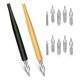 thumbnail image 1 of Comic Nib Set,Tilted Calligraphy Nibs for Dip Pen Drawing, 1 of 5
