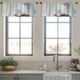 thumbnail image 4 of LALILO Kitchen Curtain Valance World Technology Global Rod Pocket Window Curtain 52"x 18" Set of 2, 4 of 7