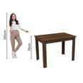 thumbnail image 3 of Mesa de Comedor Madesa Rectangular Tapa de Madera 5258B - Marrón, 3 of 4