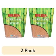 (2 pack) Iberia Turbinado Pure Cane Sugar 32 oz - Natural Unrefined Sweetener