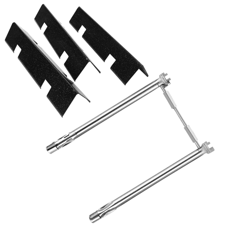 PHYESUVIN Grill Replacement Parts for Weber GS4 Spirit II 200 and I 200 Series Grill with Front Control, 15.3" 7635 Flavorizer Bars and 18" 69785 Grill Burner Tubes for Spirit E210 E220 S210 S220