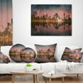 thumbnail image 3 of Designart Kula Lumpur Night Scenery - Landscape Printed Throw Pillow - 18x18, 3 of 4