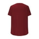 thumbnail image 5 of Camisetas de Verano de Manga Corta de las Mujeres Tira de Color Sólido Grande de Punto de Cuello Redondo, Poliéster Ligero para Uso Diario Y de Ocio Casual, 5 of 7