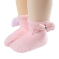 thumbnail image 3 of WUANDIXFA New Born Socks Baby Boy Cute Soft Kids Winter Warm Socks Toddlers Boys Girls Newborn Baby Socks Princess Socks Side Cute Cartoon Floor Socks,Pink,12-36 Months, 3 of 6