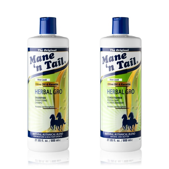 Mane 'n Tail: Herbal Gro Shampoo Conditioner, Olive Oil Infused to Provide Shine, Body, and Softness (27.05 Each)