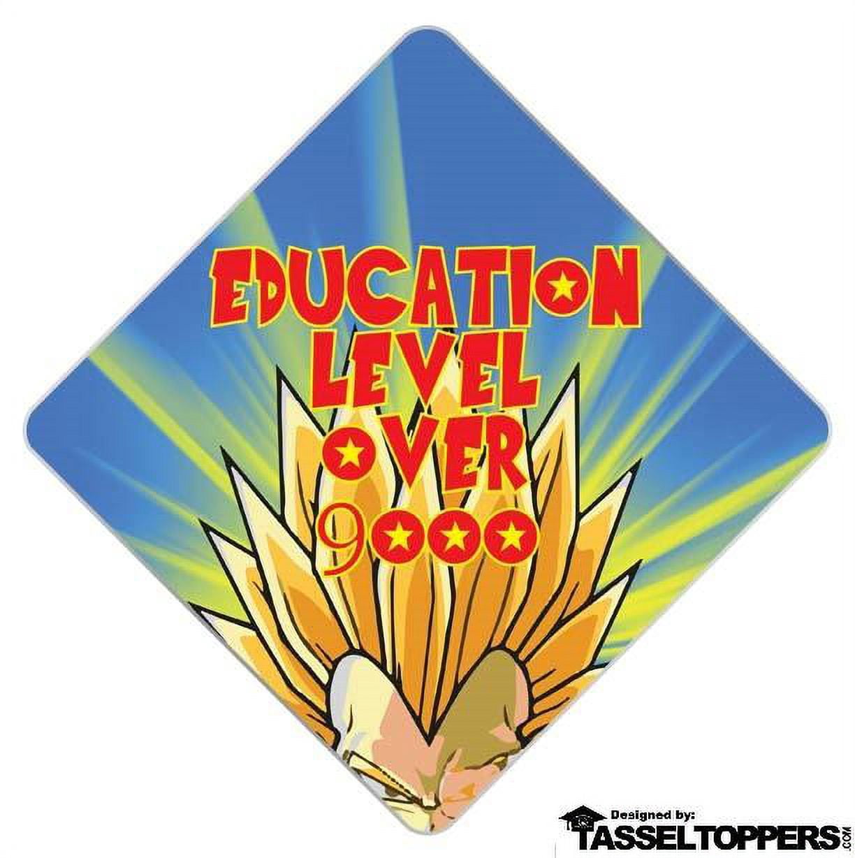 Over 9000 Grad Cap Tassel Topper