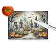 thumbnail image 4 of Calacas Skeletons Spooky Halloween Glass Cutting Board Large 12 in x 15 in, 4 of 5