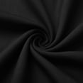thumbnail image 5 of Miluxas Women's Cocktail Party Evening Dress Wrap V Neck Sleeveless Midi Dress Ruched High Waist A Line Solid Color Swing Dress Wedding Guest Gown Black, 5 of 5