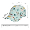 thumbnail image 5 of Kdxio Unisex Transport Travel Pattern Baseball Cap Unisex Washed Classic Adjustable Hat, 5 of 5