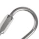 thumbnail image 5 of con Tornillo Escalada Mosquetón Plata Acero Inoxidable Camping Pesca Viajar 9.8cm Sunnimix Mosquetón, 5 of 6