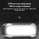 thumbnail image 4 of Rechargeable Work Light with COB Panel Power Indicator 5 Modes 1000 Lm 4000mAh USB Charging Magnetic Work Light for Hiking Emergency, 4 of 5