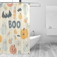 thumbnail image 2 of Yayeee Shower Curtain with Hooks 72"x72" Waterproof Fabric Bathroom Hanging Decor, Halloween Cute Pumpkins, 2 of 5