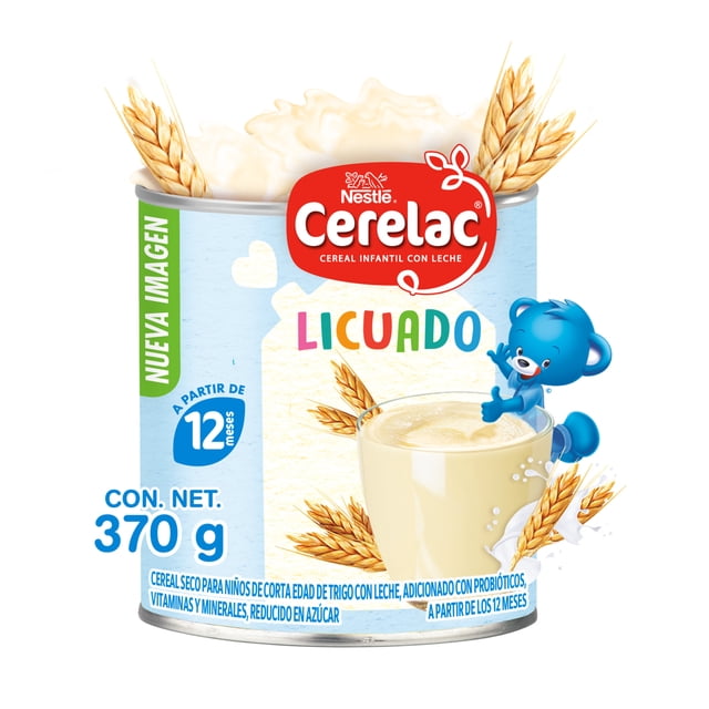 Cereal seco para niños Cerelac trigo con leche 370 g