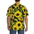 thumbnail image 3 of Kdxio Men'S Hawaiian Shirt For Men Short Sleeve Shirt Sunflowers In Vintage Summer Casual Holiday Beach Button Down T-Shirts, 3 of 5