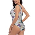 thumbnail image 4 of Wukai Turtle Chic One Shoulder Swimwear with Ruffle Design and Tummy Control Skirt: Fashionable, Supportive, Comfortable for Beach-X-Large, 4 of 7