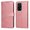Pink, variant on Wallet Phone Case for Honor 200 Lite 5G with Card Holder and Stand Function Pink