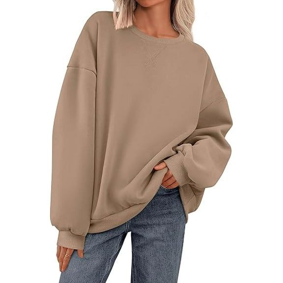 PRETTYGARDEN Sweatshirt for Women Trendy Casual Crewneck Long Sleeve Pullover Tops Fall Fashion Outfits Winter Clothes