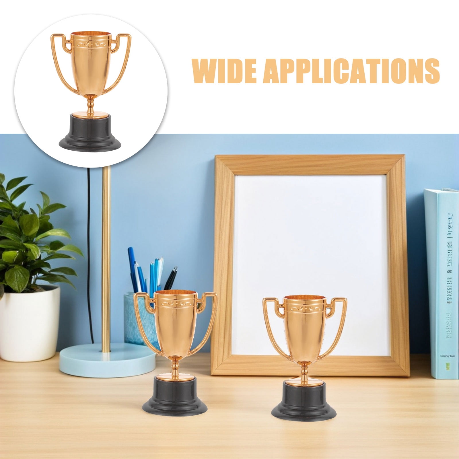 ETHZZLE 20pcs Small Plastic Trophies for Kids - Award Cups for Sports, Competition, Winner Prizes, Office, Home & Classroom Decor