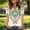 *Blue, variant on ClodeEU Women's V Neck Printed Short Sleeve Shirt,Loose Fit Casual Top with Button Light Blue,Womens Plus L