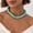 Mint Green, variant on Chunky Beaded Statement Necklace for Women Trendy Colorful Boho Resin Bead Choker Necklaces Summer Handmade Jewelry Gifts Accessories, 14 Colors Available