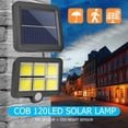 thumbnail image 2 of Kuymtek 2 uds COB 120LED Sensor de movimiento Solar luz de pared al aire libre impermeable lámpara de patio Kuymtek Iluminación del hogar multifuncional, 2 of 9